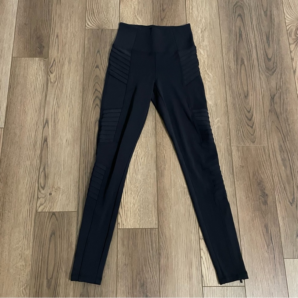 Athleta Delancy‎ Moto Tights Black